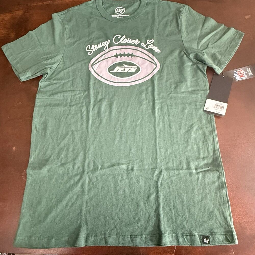 Stoney Clover Lane X '47 New York Jets Elm Green T shirt sportswear tee Medium